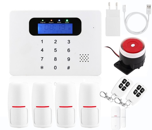 [Security] Tronica Super Smart Mini Design GSM & 2 Wired Zones Home Alarm